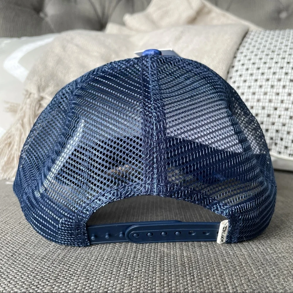 Billabong Florida Blue Palm Trees Trucker Hat Women’s Snapback Cap NWT